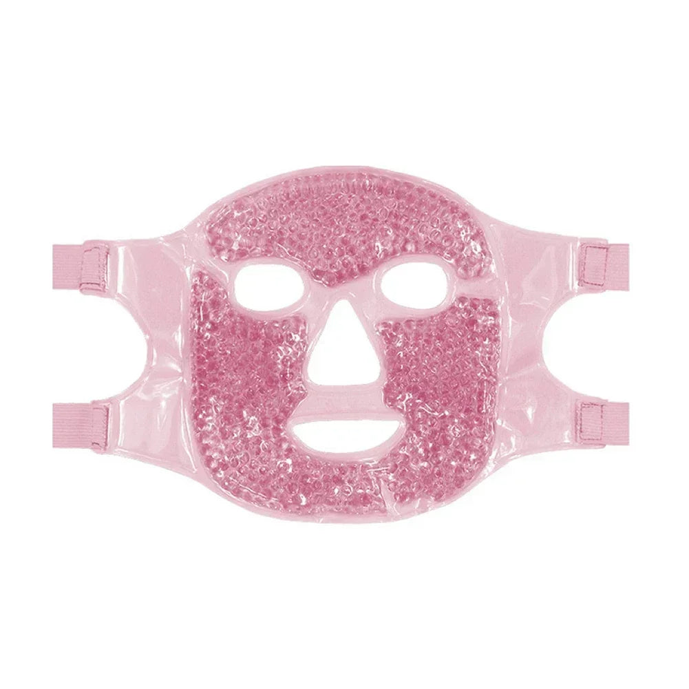 Reusable Gel Ice & Hot Compress Facial Mask Ice Gel Eye Face Mask SPA Massager Relaxation Tool for Men and Women Perfect Gift