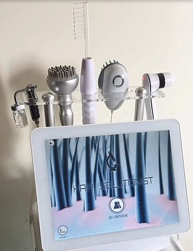 2026 Hot Sale 5 in 1 Micro Current Scalp Analyzer for Hair Loss Treatment Micro Current Hair Growth Machine