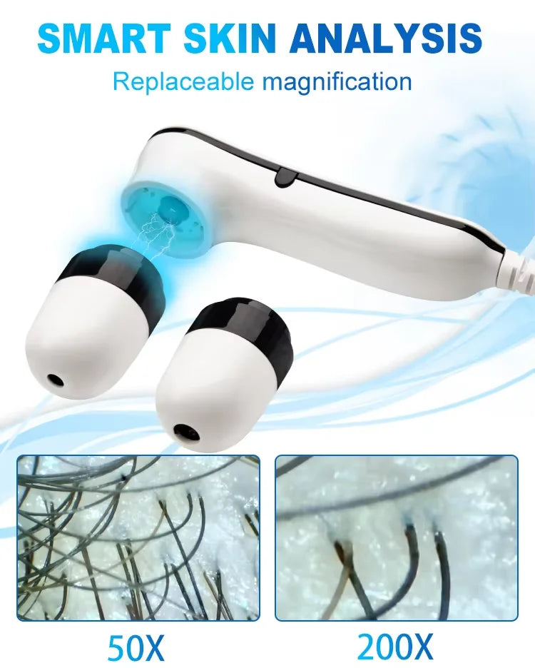 2026 Hot Sale 5 in 1 Micro Current Scalp Analyzer for Hair Loss Treatment Micro Current Hair Growth Machine
