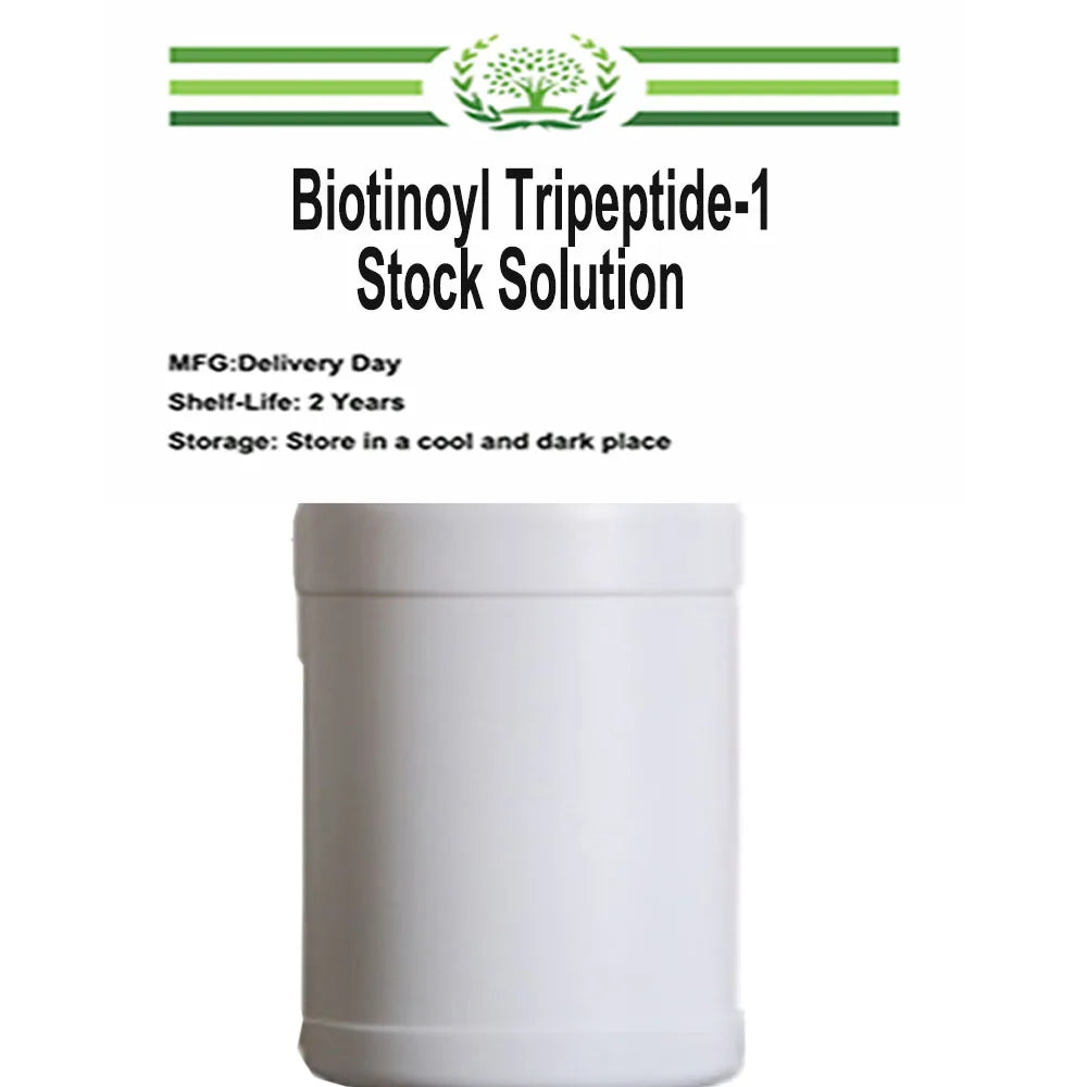 Hot Selling Biotinoyl Tripeptide-1 Stock Solution for Cosmetics and Skincare Products