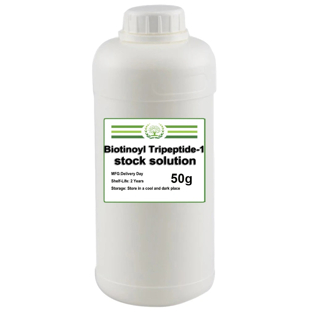 Hot Selling Biotinoyl Tripeptide-1 Stock Solution for Cosmetics and Skincare Products