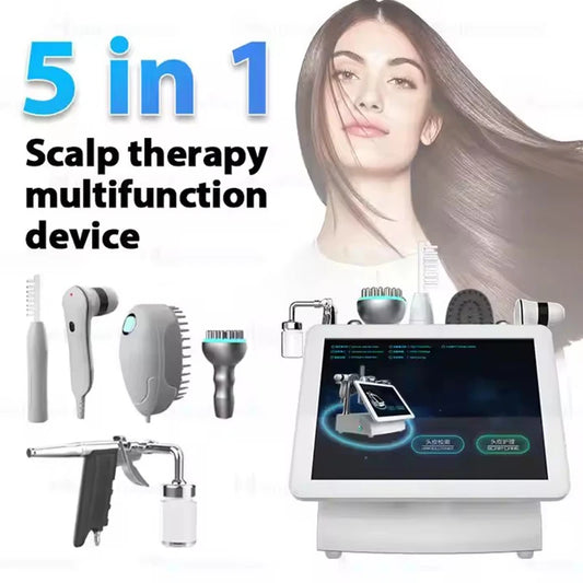2026 Hot Sale 5 in 1 Micro Current Scalp Analyzer for Hair Loss Treatment Micro Current Hair Growth Machine