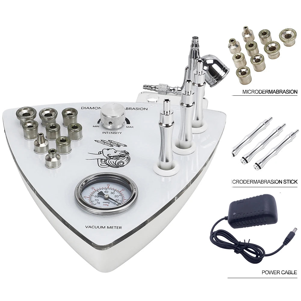 Wholesale Facial Microdermabrasion Machine Diamond Tip Dermabrasion Devices Skin Exfoliation Vacumtherapy Wrinkle Beauty Tool