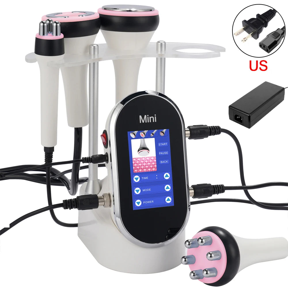 4 IN1 40K Cavitation Radio Frequency Ultrasonic Slimming Machine  Removal Weight Loss Skin Tightening Facial Beauty Tool