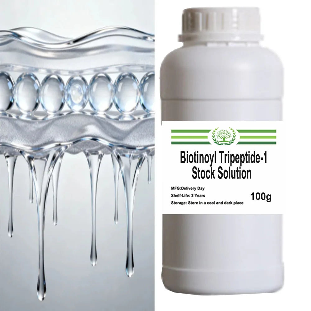 Hot Selling Biotinoyl Tripeptide-1 Stock Solution for Cosmetics and Skincare Products