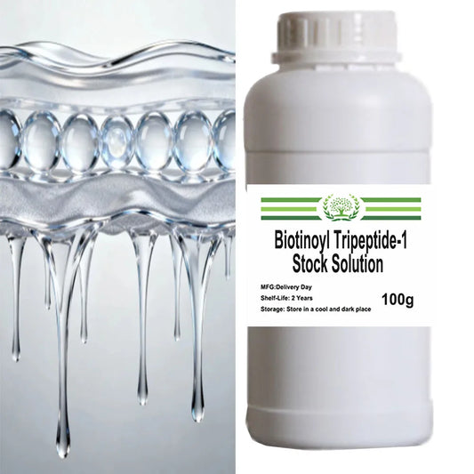 Hot Selling Biotinoyl Tripeptide-1 Stock Solution for Cosmetics and Skincare Products