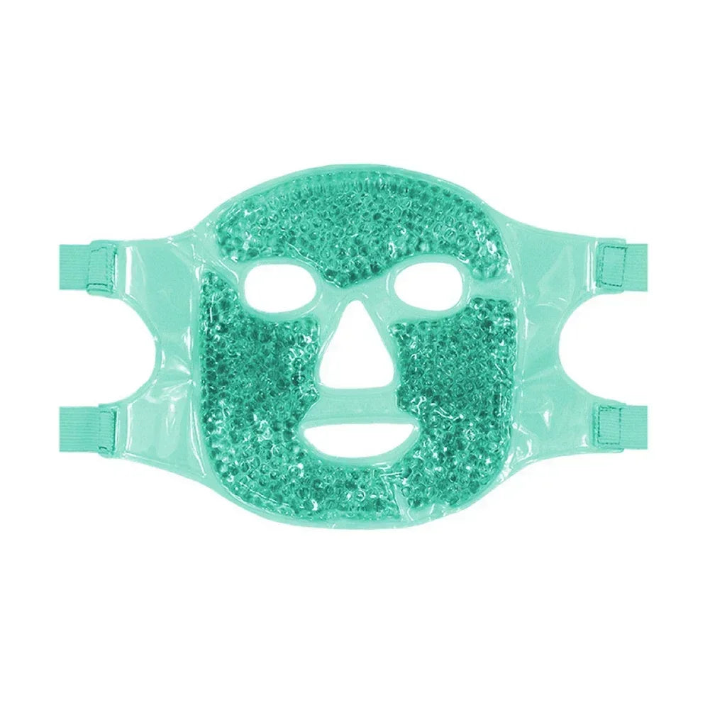 Reusable Gel Ice & Hot Compress Facial Mask Ice Gel Eye Face Mask SPA Massager Relaxation Tool for Men and Women Perfect Gift