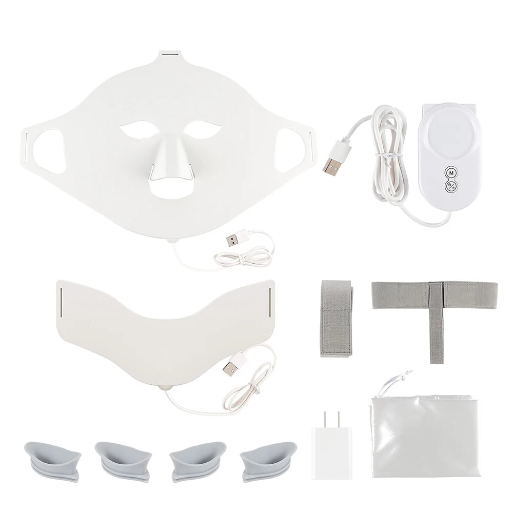 7 Colors LED Silicone Beauty Machine Skin Care Face Mask for Home Use