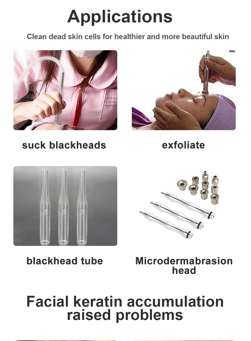 Wholesale Facial Microdermabrasion Machine Diamond Tip Dermabrasion Devices Skin Exfoliation Vacumtherapy Wrinkle Beauty Tool