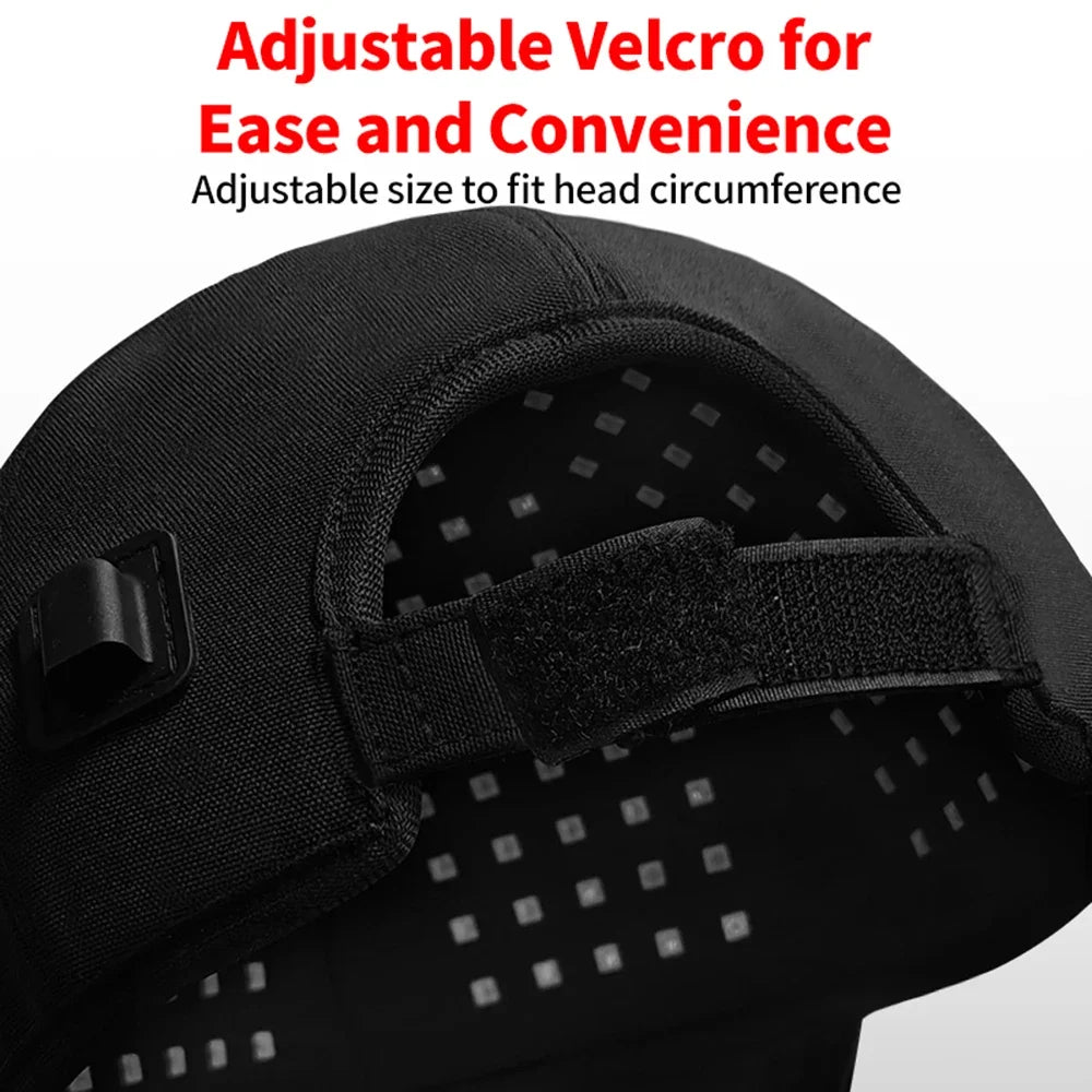 Red Light Therapy Hat with 180Lamp Beads Laser Hair Growth Cap Professional Cap for Greasy Scalp Hair Care Adjustable Rear Strap