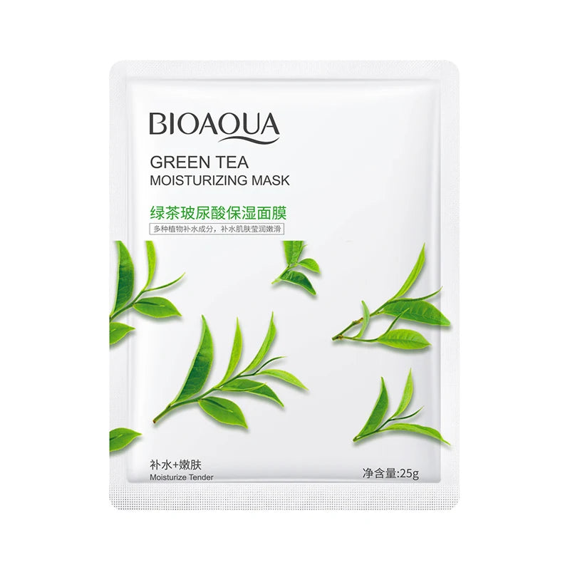 8pcs BIOAQUA Fruit Facial Masks Moisturizing Hydrating Brightening Anti-aging Face Mask Sheet Masks for Face Skin Care