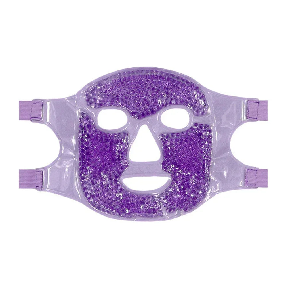 Reusable Gel Ice & Hot Compress Facial Mask Ice Gel Eye Face Mask SPA Massager Relaxation Tool for Men and Women Perfect Gift