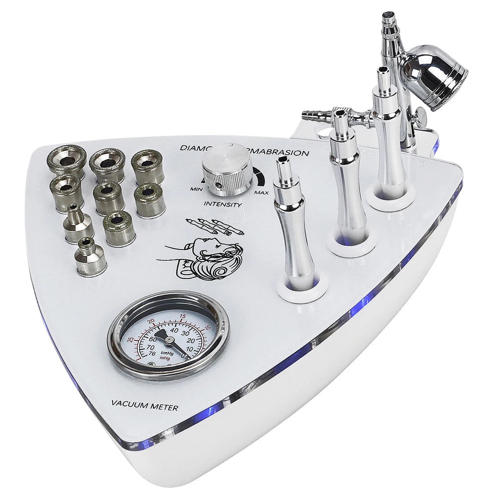 Wholesale Facial Microdermabrasion Machine Diamond Tip Dermabrasion Devices Skin Exfoliation Vacumtherapy Wrinkle Beauty Tool