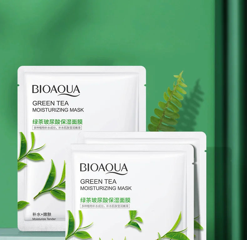 8pcs BIOAQUA Fruit Facial Masks Moisturizing Hydrating Brightening Anti-aging Face Mask Sheet Masks for Face Skin Care